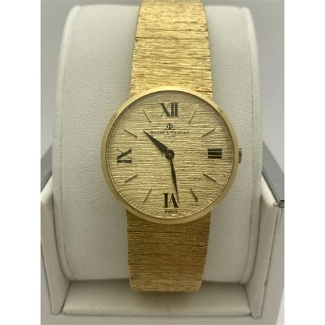 geneve classic gold watch 14k